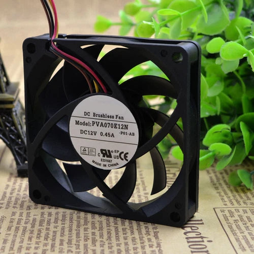 1PC For 4pin PWM Cooling Fan    PVA070E12N 12V 0.45A 70*70*15mm