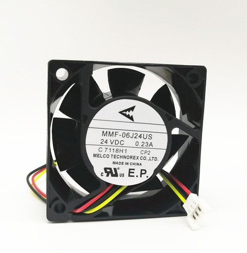 Mitsubishi MMF-06J24US -CP2 C7118H1 24VDC 0.23A 6CM 6025 3-pin cooling fan