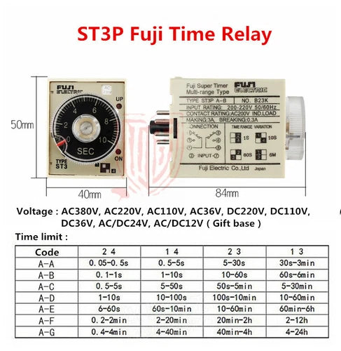 1PC JSZ3A-A A-B A-C power-on delay ST3P  time relay