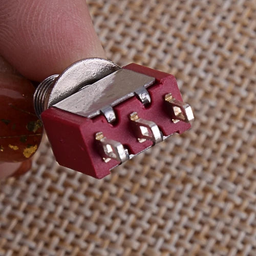 10X MTS-123 AC  Red 3 Pin 3 Position ON-OFF-ON SPDT Mini Momentary Toggle Switch