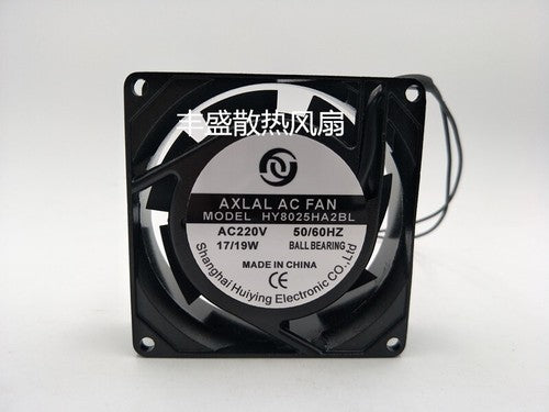 1 PCS Huiying AXIAL FAN HY8025HA2BL AC220V 8025 8CM 2 wire Cabinet cooling fan
