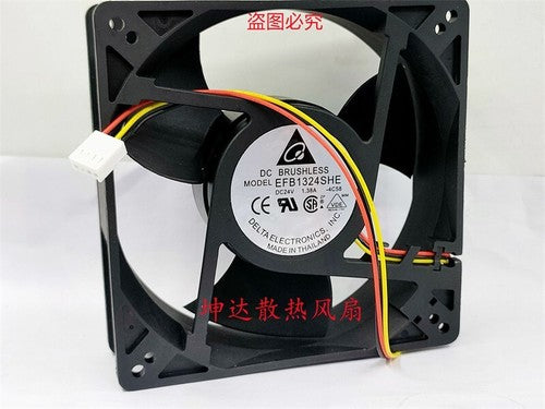 1 PCS Delta Fan EFB1324SHE DC24V 1.38A 12738 12.7CM 3 wire 4 pin cooling Fan
