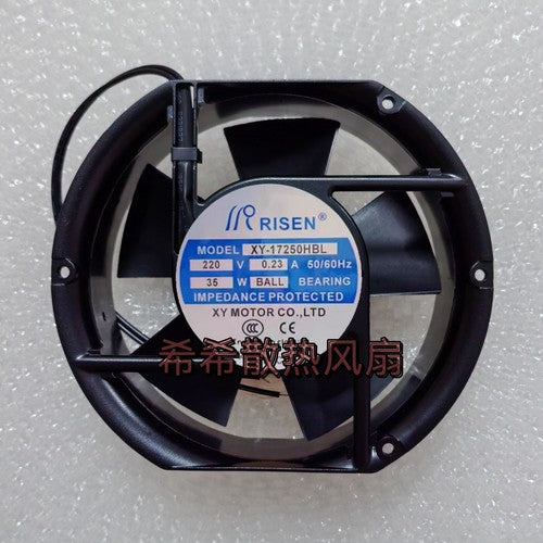 1 PCS RISEN Fan XY-17250HBL AC220V 0.23A 17251 17cm double ball bearing 2 wire