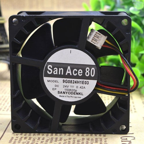 One For SANYO  9G0824H1E03 San Ace80 24V 0.42A cooling fan Free Shipping
