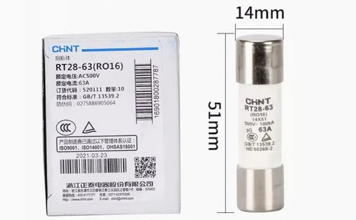 10 PCS  14*51mm 63A   Fuse Core RT28-63