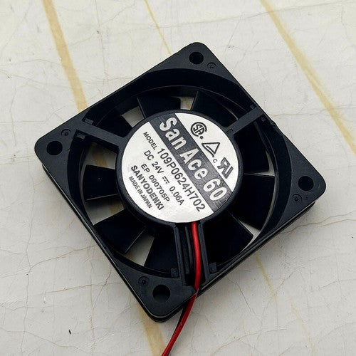 1 PCS Sanyo Fan 109P0624H702 DC24V 0.29A 6015 6 cm cooling fan 2 wire