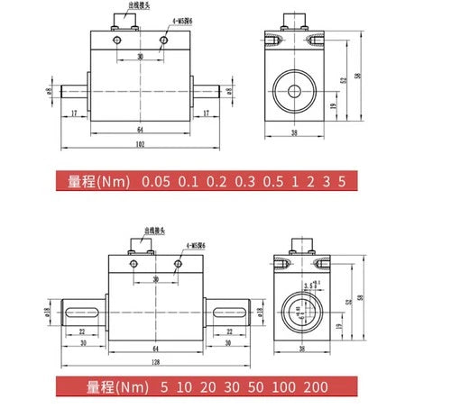 DSN-207 0-50N M dynamic torque sensor torque power measuring instrument