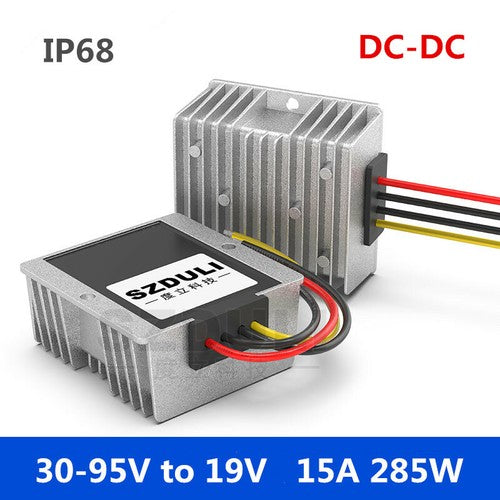 Converter 30-95V to 19V 15A 285W automotive power supply regulator DC-DC