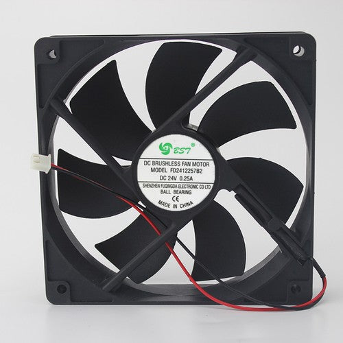 1 PCS BST FAN FD2412257B2 DC 24V 0.25A 12025 12CM 2 PIN cooling fan