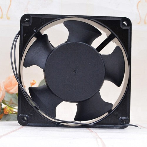 1 PCS KENDE Fan KDF-120 AC230V 0.14A 12CM 12038 2 wire Aluminum frame fan