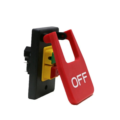 1X 220V-240V 16A 5E4 5Pin Table Saws Electromagnetic Paddle Pushbutton Switch