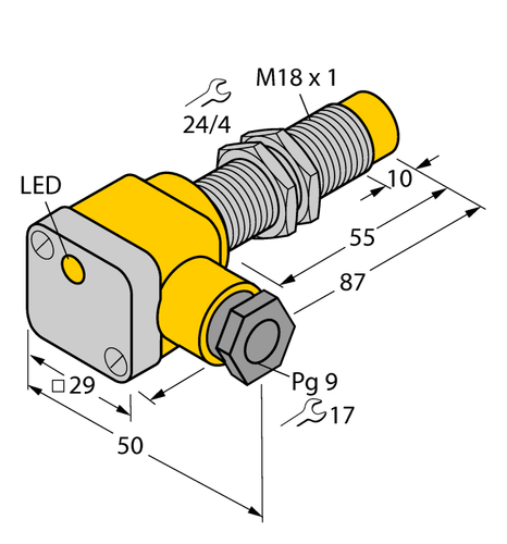 TURCK NI10-G18SK-AZ3X2 55MM 4331500 Inductive sensor