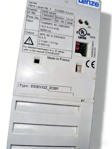E82EV222K2C201  LENZE E82EV222K2C201 Variable Frequency Drive 2.2kW
