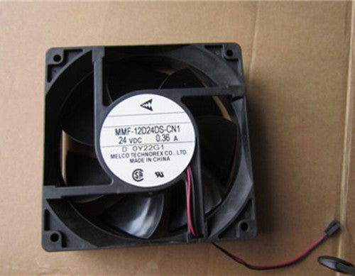 Mitsubishi MMF-12D24DS-CN1 24V 0.36A 12038 2-wire Yaskawa Inverter Cooling Fan