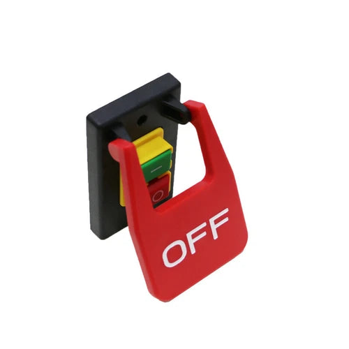 1X 220V-240V 16A 5E4 5Pin Table Saws Electromagnetic Paddle Pushbutton Switch