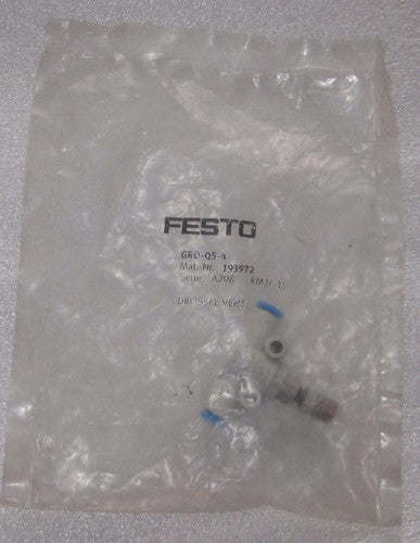 1 PCS  FESTO GRO-QS-4 193972 throttle valve