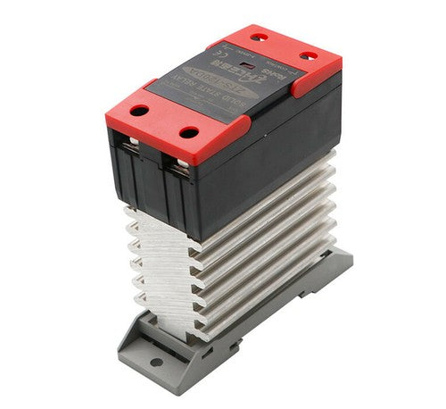Solid state relay with radiator integrated SSR 10~120A DC-AC 3-32VDC/24-480VAC