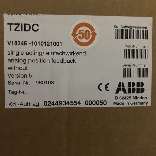 V18345-1010121001 1PCS  ABB Valve Positioner V183451010121001