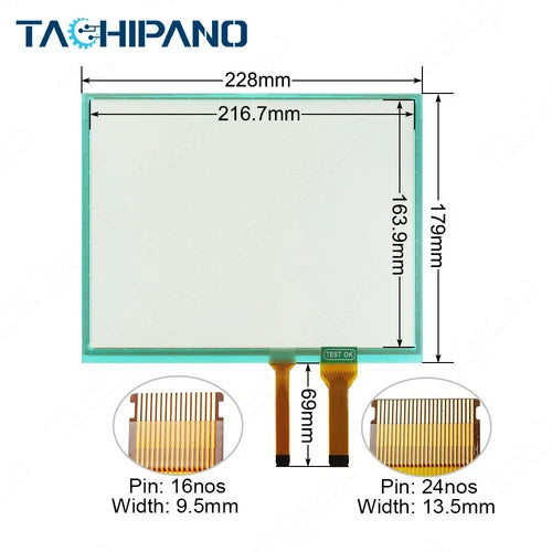 1SET  for GT2710-STBA HMI  10.4 inch Panel Glass with Overlay Touch Screen