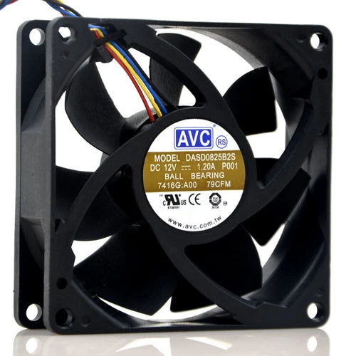 1PC   4-wire   Server Chassis Fan DASD0825B2S 12V 1.20A 8025 8cm