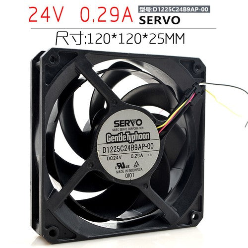 Servo D1225C24B9AP 24V 0.29A 12CM 12025 high-end equipment cooling fan