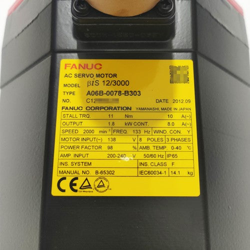 For FANUC A06B-0078-B303  servo motor Free Shipping