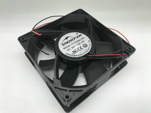 1 pcs SNOWFAN Fan YY12038L24B DC24V 1.6A 120*38MM inverter cooling fan 2 wire
