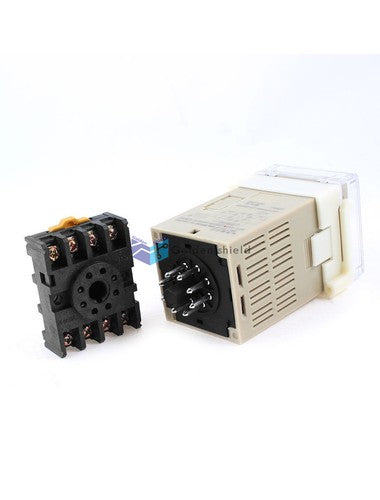 DH48S-2Z 8Pins DPDT Programmable Timer Time Relay AC 24V 0.01s-99H99MKd