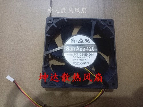 1 pcs Sanyo Fan 9G1224E4D01 DC24V 12025 12CM 3 Pin inverter cooling fan