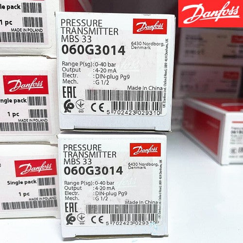 1pcs Danfoss MBS 33-060G3014 0-40bar Pressure Transmitter Sensor 060G3014
