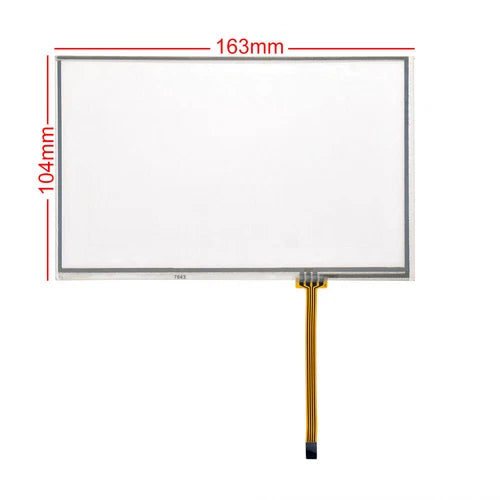Glass Panel 164*103mm 7 inch 165*104mm 4 wire Resistive Touch Screen AT070TN82