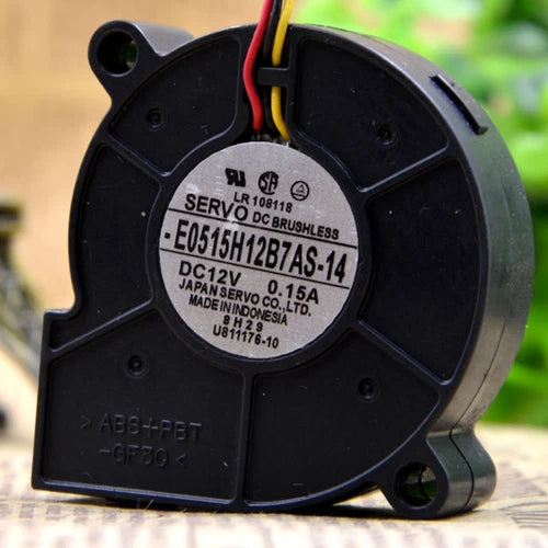 1X cooling industrial fan turbo blower  5CM 5015 E0515H12B7AS-14 12V 0.15A