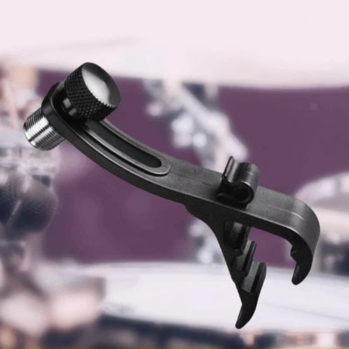 3PCS Microphone Mic Clamp Holder Adjustable Clip On Drum Rim Shockproof Mount