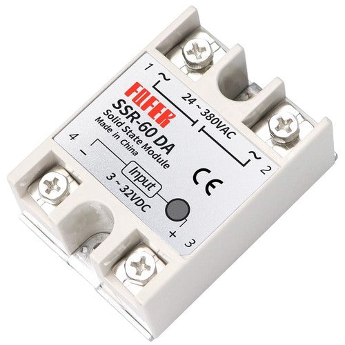 FQFER Single-phase Solid State Relay SSR-60DA 60A DC Control AC