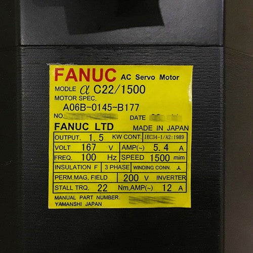 For FANUC A06B-0145-B177  servo motor Free Shipping