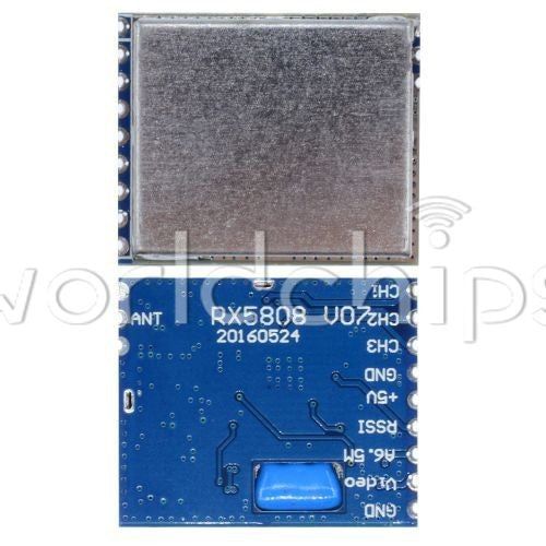 10PCS RX5808 AV FM Wireless FPV 5.8Ghz Audio Video Receiving Module Board SPI