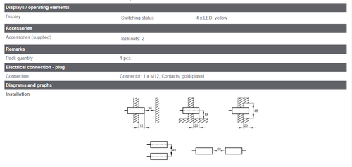 For IFM IFS299 Inductive Sensor Threaded Type 10...30 DC PNP
