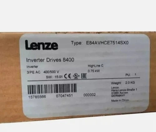 1 PC E84AVHCE7514SX0  LENZE E84AVHCE7514SX0 INVERTER