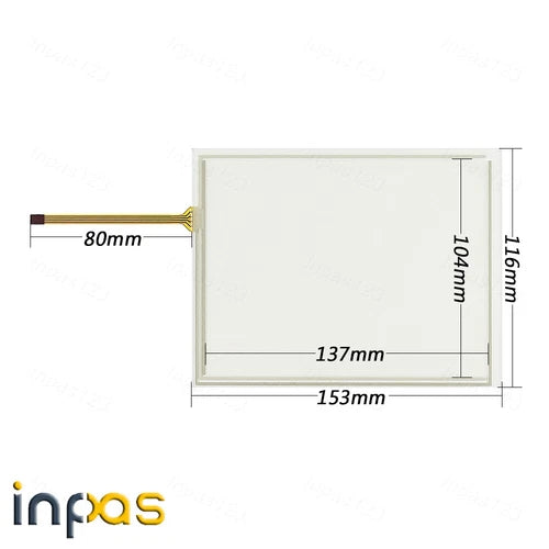 1SET For Touch Screen Panel Glass + Protective Film   GT1665HS-VTBD