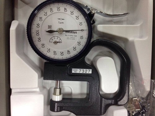 1 PCS   Mitutoyo 7327A Dial Thickness Gage 0-10*0.001mm old model 7327