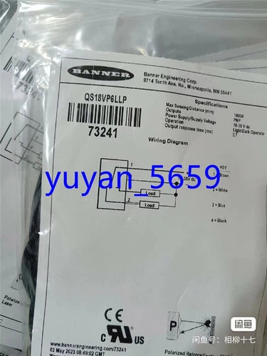 1PCS   Photoelectric Sensor   QS18VP6LLP, 73241