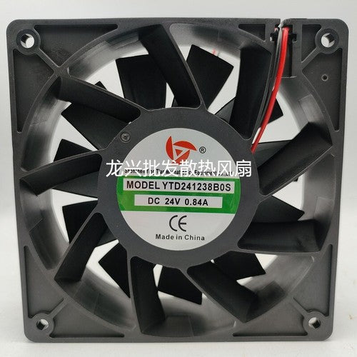1 PCS YINGTIAN Fan YTD241238B0S DC24V 0.84A 12038 12cm 2 wire cooling fan