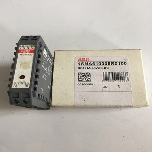one  ABB 1SNA610006R0100 RB121A-48VAC-DC RELAYS Fast Shipping