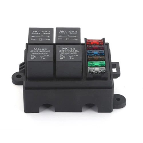 With 4 relay terminals Line retrofit engine compartmen 40A Automobile safety box