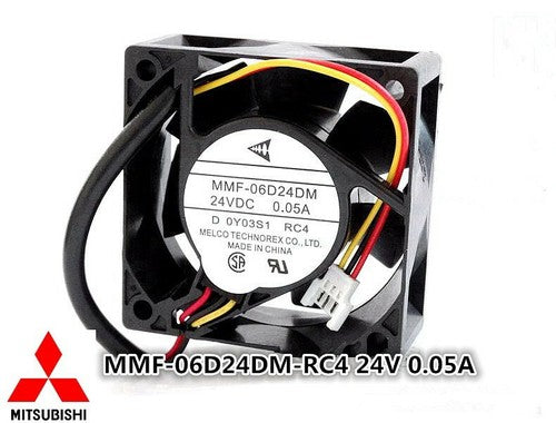 MMF-06D24DM-RC4 24V 0.05A 6cm 6025 Yaskawa V7 inverter fan Mitsubishi IPC