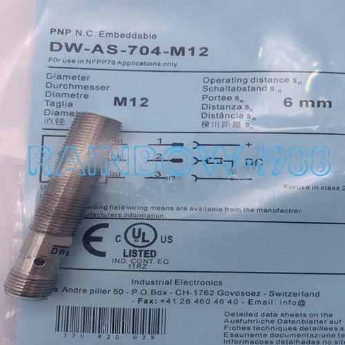 1PC FOR  DW-AS-704-M12 Proximity Switch  Inductive Sensor