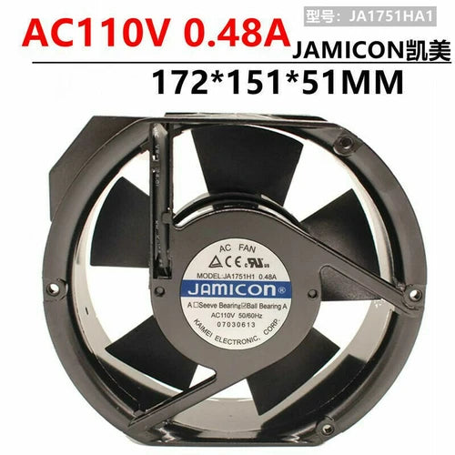 1PC  0.48A 17CM 17251 insert cooling fan  JA1751H1 110V