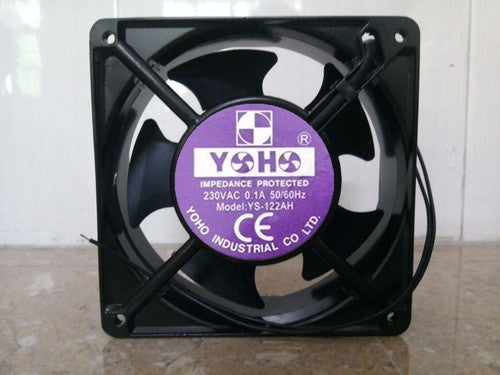 1 PCS YOHO Fan YS-122AH AC 230V 0.1A 12038 12cm 2 wire Aluminum frame fan