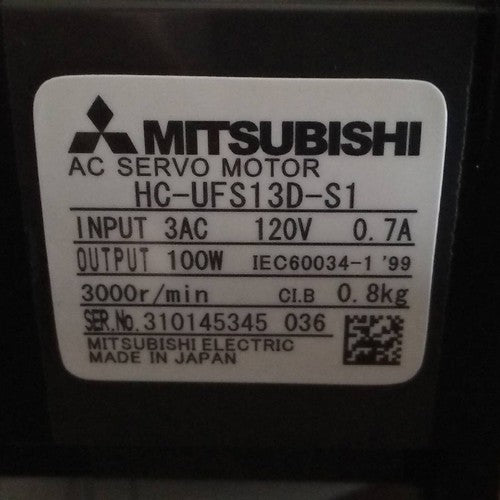 Mitsubishi HC-UFS13D-S1 AC Servo Motor in box Free Shipping