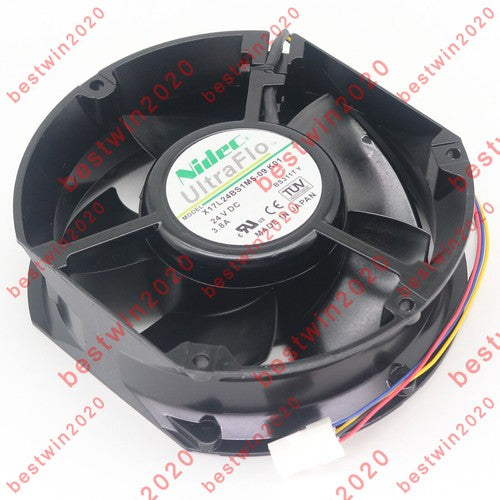 Nidec X17L24BS1M5-09 K01 24V DC 3.8A Cabinet Inverter Cooling Fan Fast Ship
